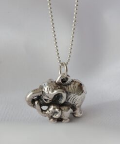 Dije Elefantes Madre e Hijo