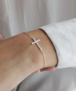 Pulsera Cruz con Cubics