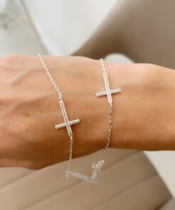 Pulsera Cruz con Cubics