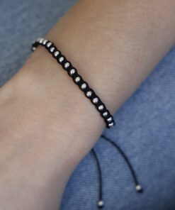 Pulsera Macramé Hilo Negro