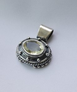 Dije Citrino Facetado Oval 2,9