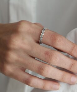 Anillo Corazones con Cubics