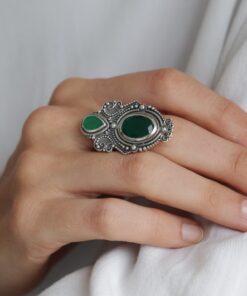 Anillo Aladina Cuarzo Verde