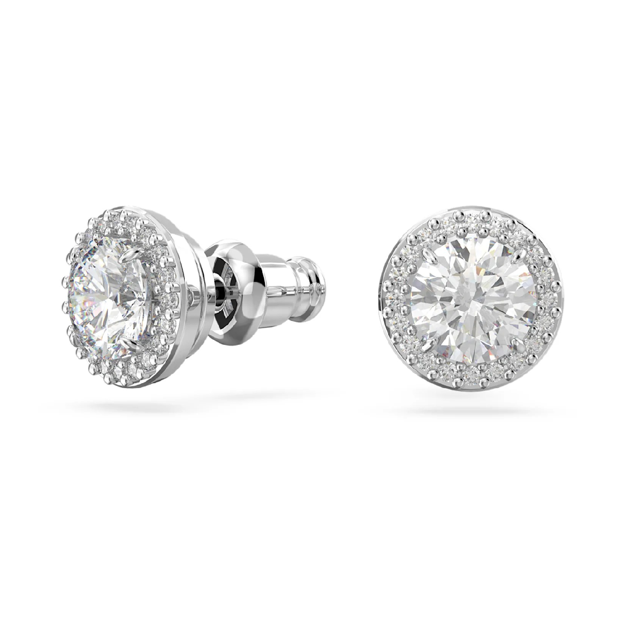 Pendientes de Botón Constella con Baño de rodio