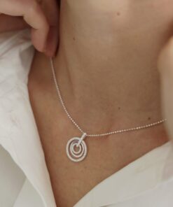 Dije Multi Círculos con Micro Pavé