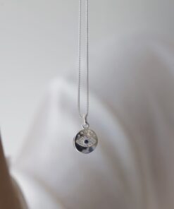 Medallita Ojito con Micro Pavé