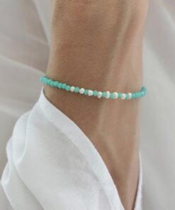 Pulsera Carli Verde con Perlas de Rio