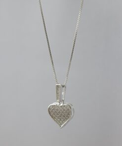 Dije Corazón Micro Pavé