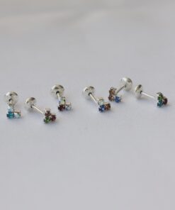 Abridores Corazón con Cubics de Color