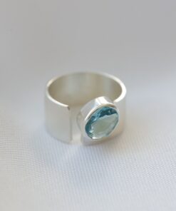 Anillo Atenea con Cubic Celeste