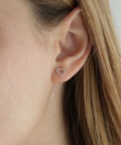 Aros Corazón Contorno Multicolor