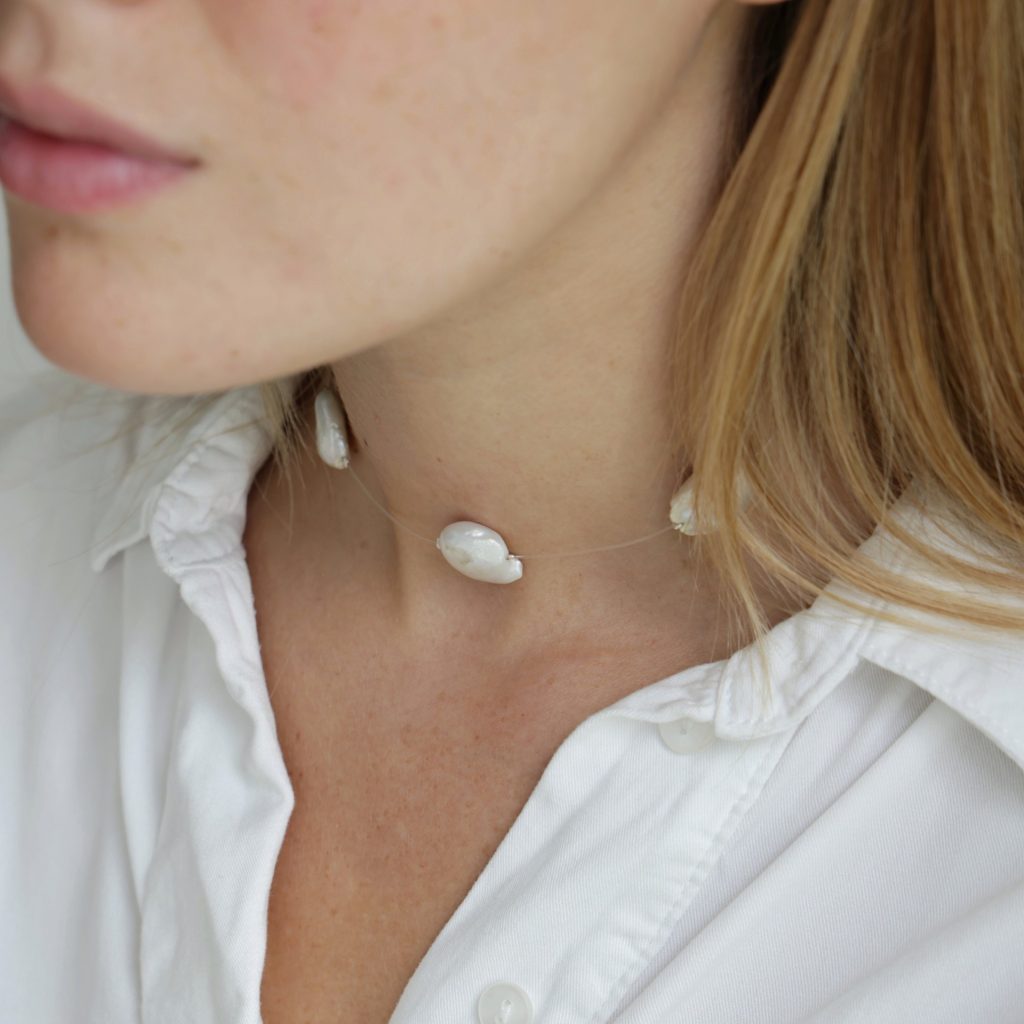 Gargantilla Tanza con Perlas de Rio 1.5