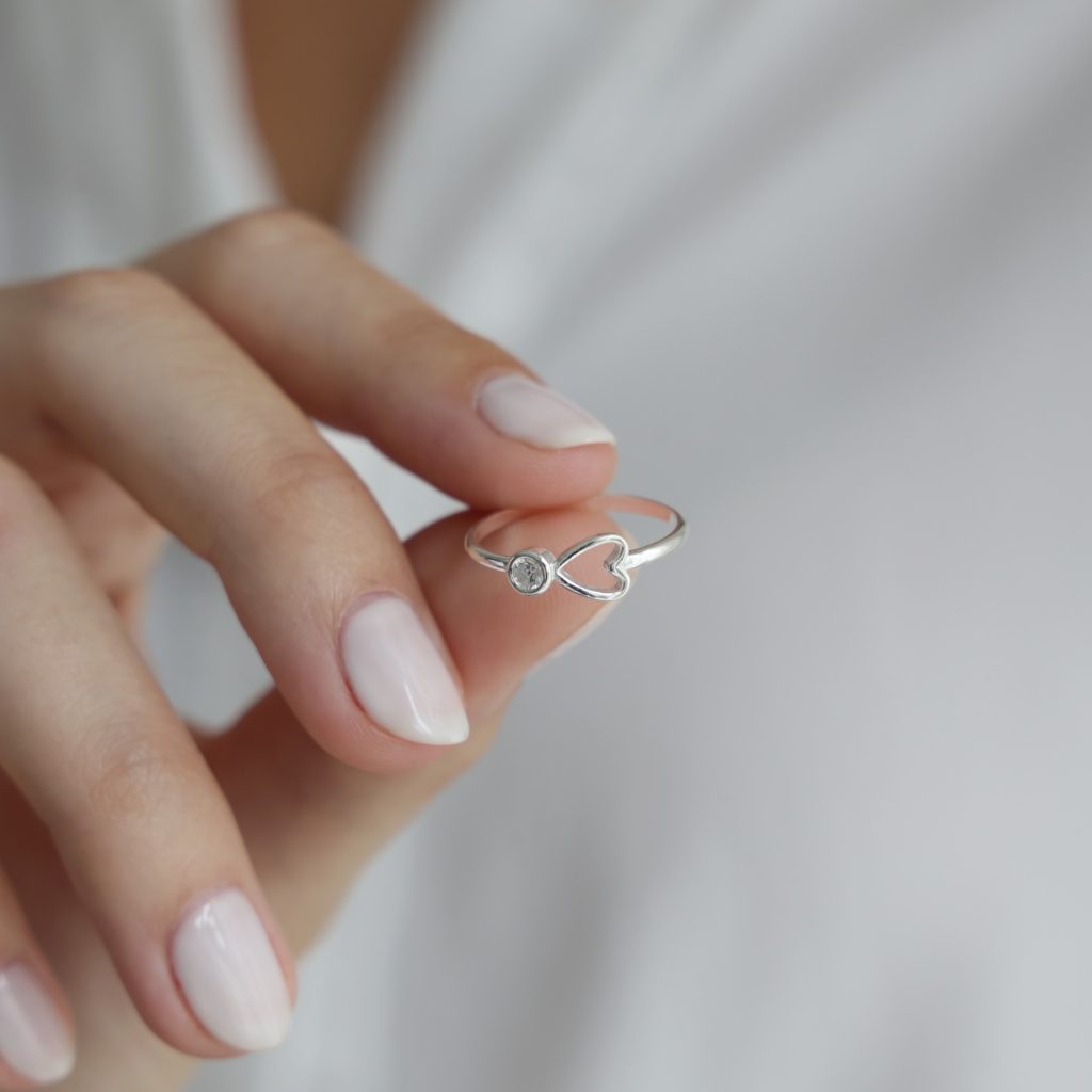 Anillo Cubic Corazón