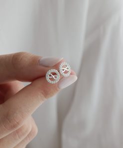 Aros Círculo Micro Pavé con Infinito