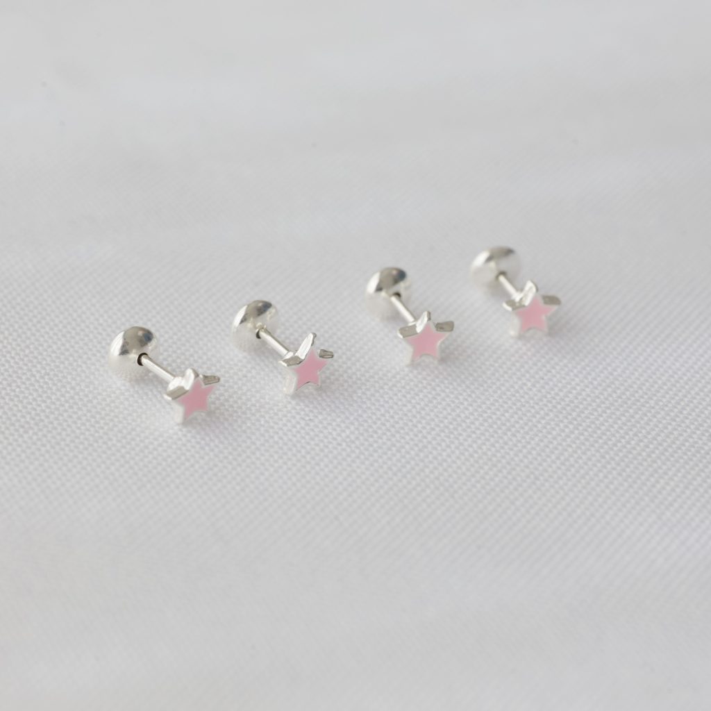 Abridores Estrella Esmaltadas Rosa