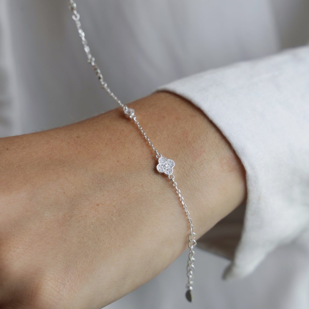 Pulsera Tréboles y Cubics