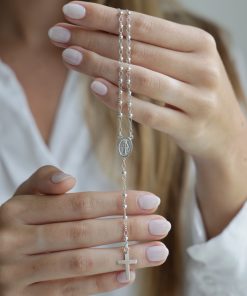 Rosario con Medalla Milagrosa y Cruz Lisa