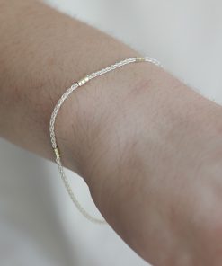 Pulsera Espiga 0.2 Plata y Doublé