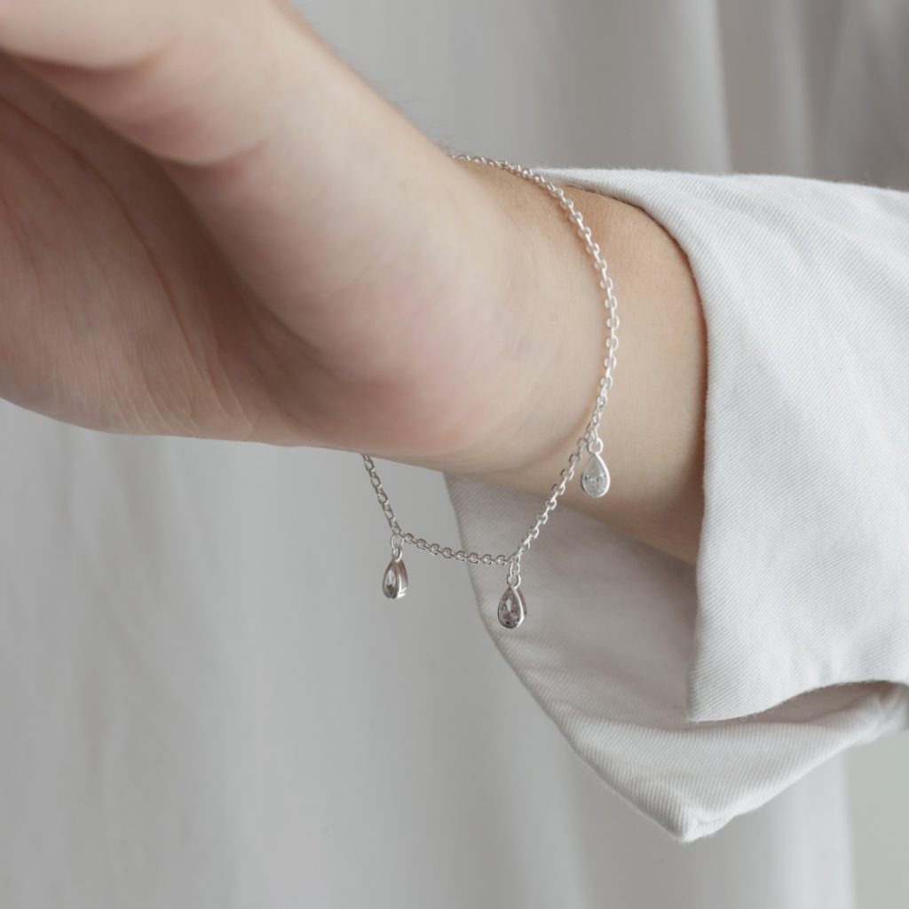 Pulsera Gotitas de Cubic